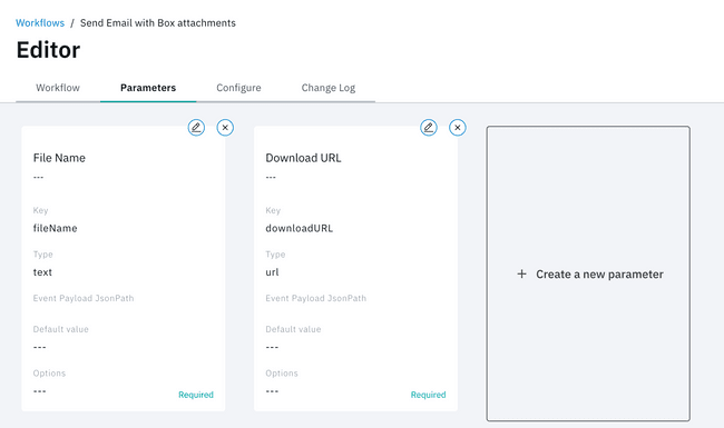 Workflow Parameters